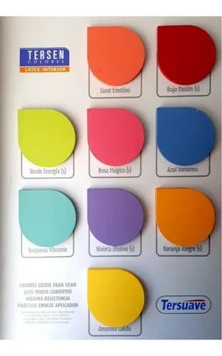 Pintura De Látex Tersuave Tersen Exterior E Interior Color Coral Emotivo De 1l