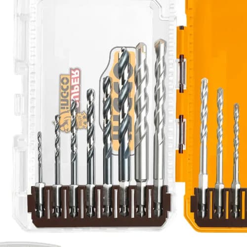 Set De 16 Mechas Para Metal, Mampostería Y Madera Ingco