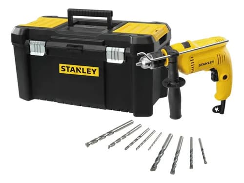 Kit Taladro Sdh600 + Maleta 19 +9 Mechas Stanley