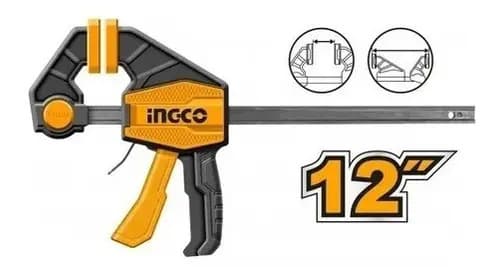 Prensa Rapida Auto Ajustable 12 60kg Ingco