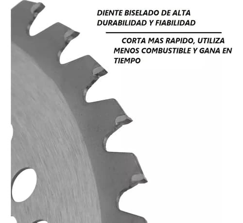 Disco Sierra Desmalezadora Bordeadora Multidentado Acero 10'