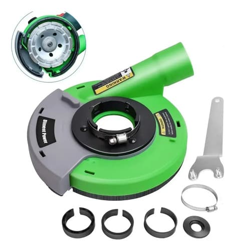 Accesorio Protector Para Amoladora 125mm Conector Aspirador