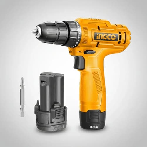 Taladro Atornillador Ingco Carga Con Usb C 20nm 10mm Naranja