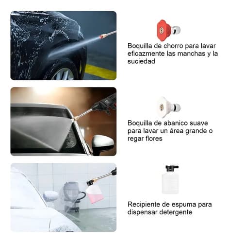 Hidrolavadora Portátil Ub A Batería De Litio 21v