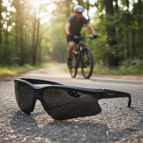 Lentes De Proteccion Deportivos Ingco Negros Hsg06 Negro