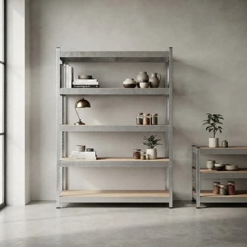 Estanteria Wadfow Wts1a16 Acero 500 Kg 180x160x60 Cm Acero