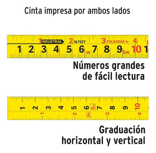Truper 10747 Cinta Metrica Profesional Anti Impacto 5mt Fa-5m