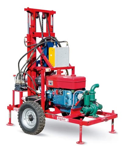 Perforadora Equus Para Pozos De Agua Diesel 100 Metros Gris Círculo