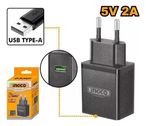 Cargador 5v 2amp Usb Para Bat Tipo C Ingco Fcli120502