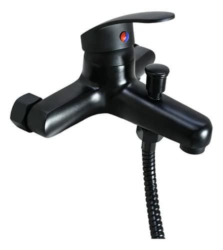 Monocomando Negro Mate Para Ducha Italomix Lh-3259