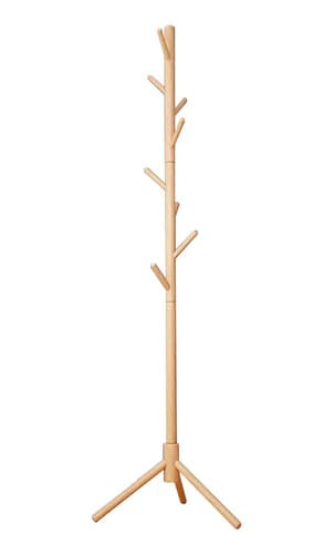 Perchero De Pie En Madera Natural