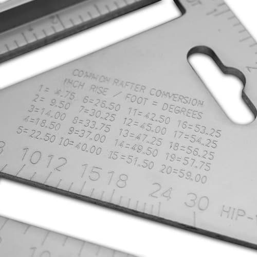 Escuadra Regla 7¿ Aluminio Triangular Uyus Ect007 Plateado