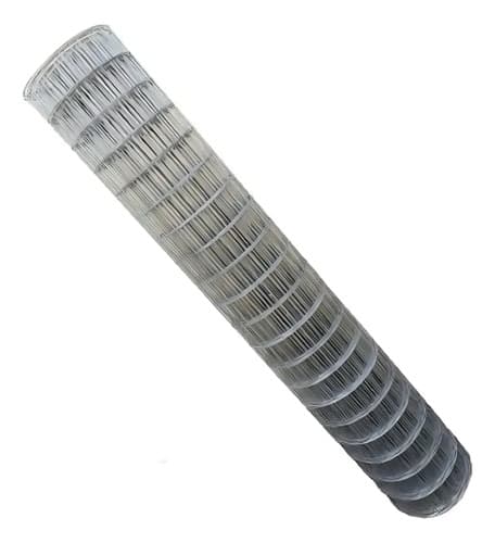 Malla Electrosoldada Galvanizada Rainer De Acero Para Cercos 2 X 25 M Plateado