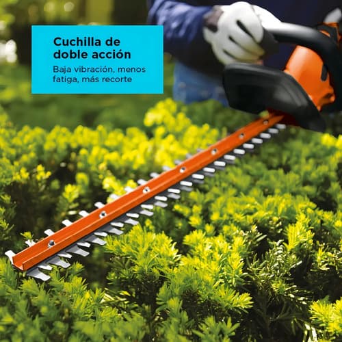 Cortasetos Inalámbrico 20v Lht2220-b2c Black+decker Color Naranja