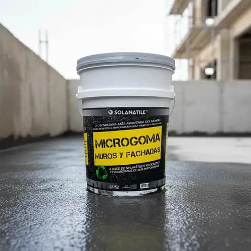 Impermeabilizante Muros Y Fachadas Mate Gris 22 Kg Microgoma