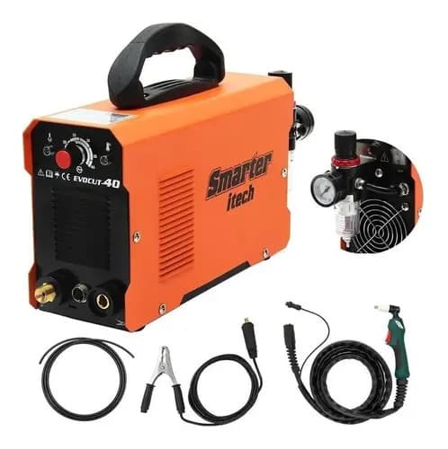 Soldadora Plasma Inverter Smarter Cut-40 Corta 10 Mm Naranja