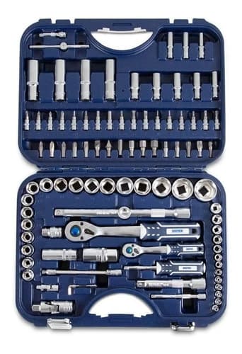 Kit De Herramientas Bremen Con 94 Piezas Para Tubos Y Llaves Combinadas Azul Oscuro