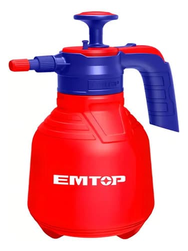 Pulverizador Manual Compresión Previa Emtop Rojo 2l Plástico
