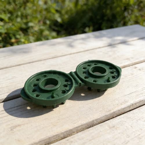 Broche Gancho Grampa  Malla Sombra Sombriti Negro X10 Verde