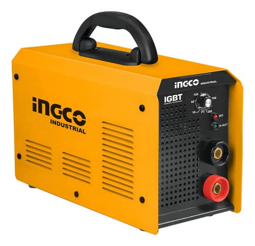 Ff Soldadora Inverter Ingco 160 Amp Industrial Igbt + Careta Color Amarillo Frecuencia 50 Hz/60 Hz Amarillo/negro