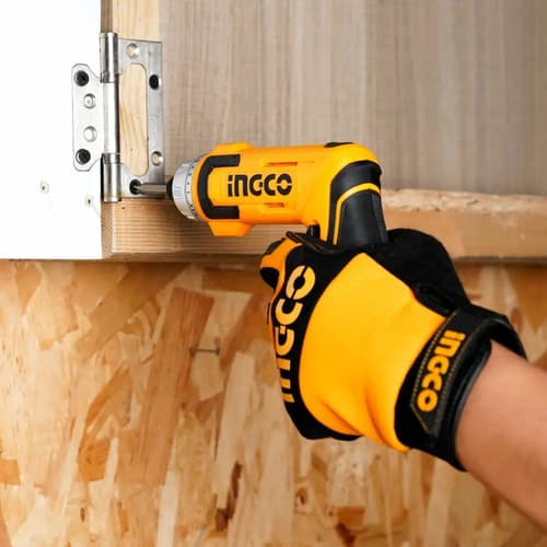 Atornillador Inalámbrico Ajustable Con Accesorios Ingco Naranja Claro