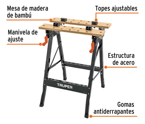 Mesa De Trabajo Multiusos Truper 103318
