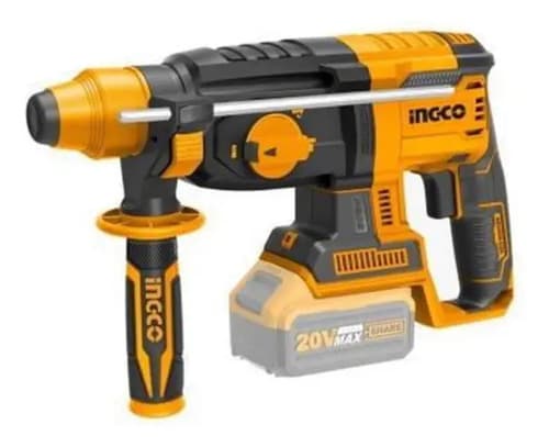 Kit Rotomartillo 20 V Ingco 2j Sds Plus Industrial + 2 Bat Naranja