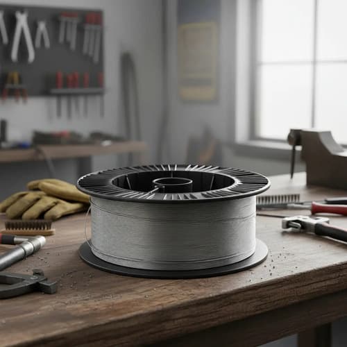 Alambre Para Soldar Mig Sin Gas 1mm Flux X 1 Kg Plateado