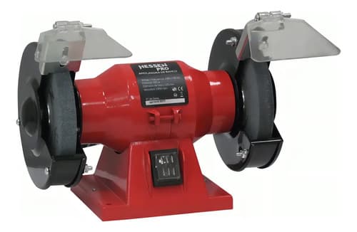 Amoladora De Banco Hessen Pro 250w 150mm Para Taller Y Bricolaje