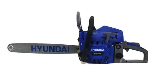 Motosierra A Nafta Hyundai 52cc Azul Rey Turbo 600 2.5hp