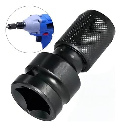 Adaptador De Impacto Hexagonal De 1/2  Cuadrado A 1/4  Para Brocas Shopadpesca