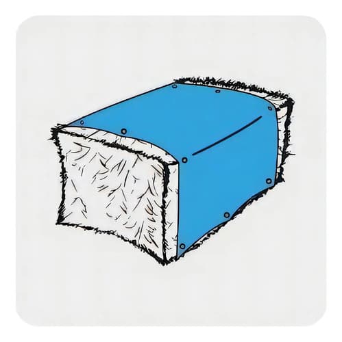 Lona Toldo Carpa Camping 4 X 6 Metros Pretul Lp-46 Color Azul