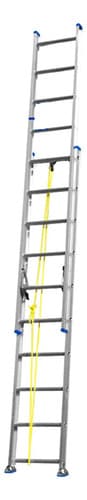 Escalera Extensible 2 X 12 Esc 2 Tramos Aluminio Wadfow Gris Gris
