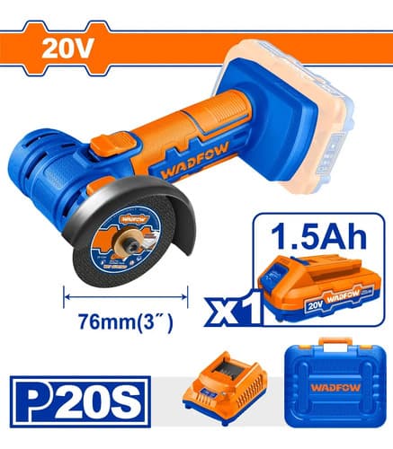 Mini Amoladora 3 Wadfow Wlap571 Azul 50hz/60hz