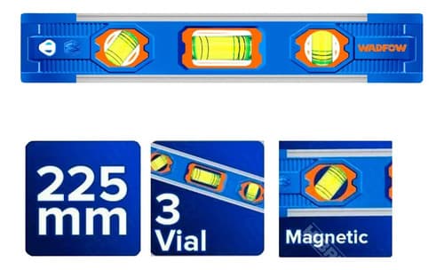 Nivel Magnetico 22,5cm Aluminio Wadfow