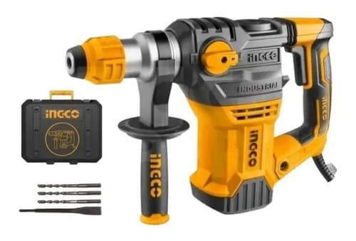 Taladro Rotomartillo Cincelador Para Concreto Ingco 1500w Amarillo/negro 50/60hz