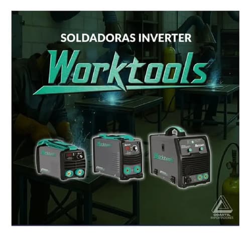Soldadora Inverter Electrodo 100amp Worktool Gris