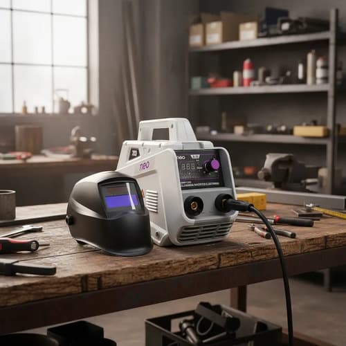 Soldadora Inverter Neo 200a Electrodos 2-4mm 220v Mma Pro Gris