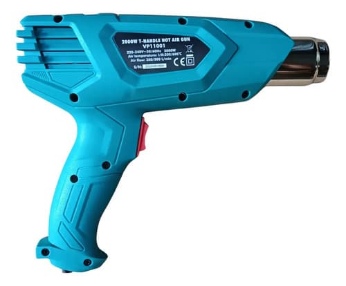 Pistola De Calor 2000w 350/600°c 2 Velocidades Victeche Azul Petróleo
