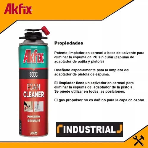 Cleaner / Limpiador De Pistola De Espuma Poliuretano Akfix