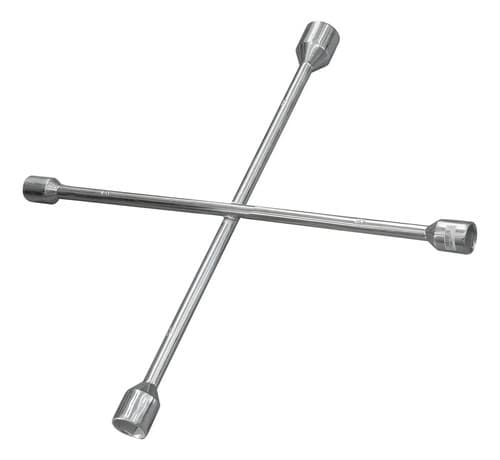 Llave Cruz Cromada 4 Bocas 17mm 19mm 21mm 23mm Reforzada