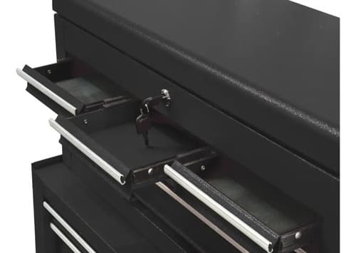 Gabinete Para Herramientas Equus Ct300001t Con Ruedas Negro Negro
