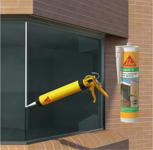 Sellador De Silicona Sika Sikasil E Transparente En Cartucho 300ml