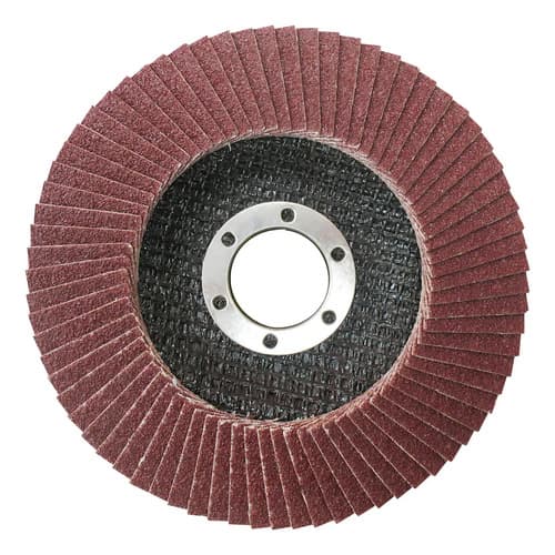 Ff Disco Desbaste Flap 4 ½'' Amoladora Grano 40 Ingco Fd1151 Bordó