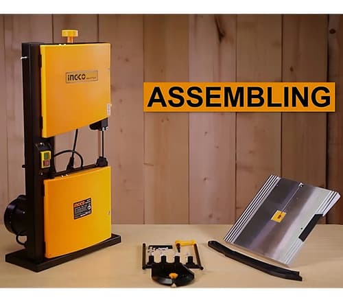 Sierra De Banda Sin Fin 350w Ingco Bas3502 Amarillo 50 Hz
