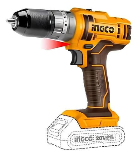 Taladro Inalámbrico Ingco P20s Con 2 Baterías Y Cargador