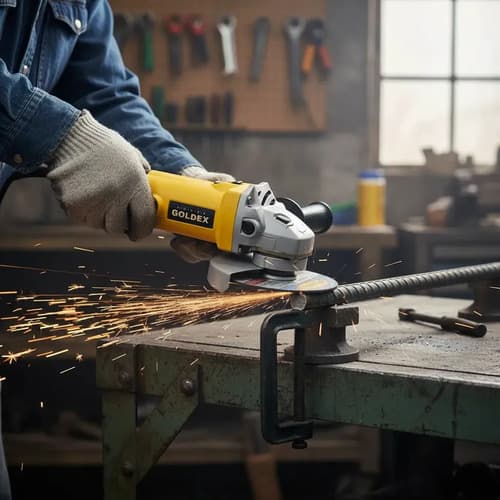 Amoladora 500w 10000rpm Goldex Color Amarillo/negro Frecuencia 50 Hz