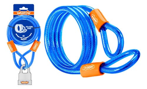 Cadena Seguridad En U 10x1500mm Wadfow Wbk3110 Color Azul Azul