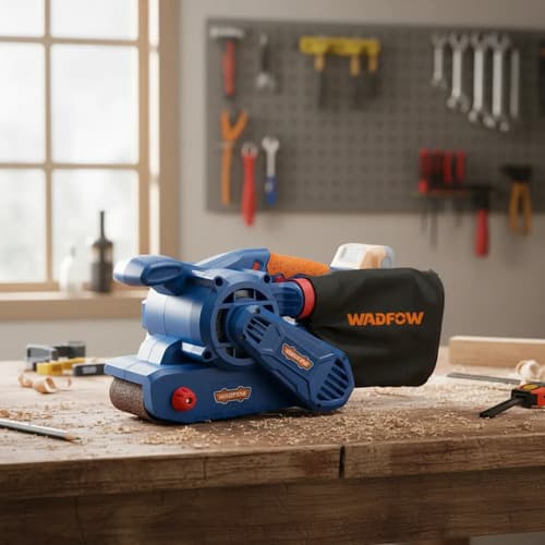 Lijadora De Banda A Bateria 20v Brushless Wadfow Ingco Azul 20v