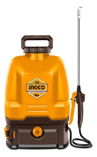 Fumigador Pulverizador Ingco 20v Mochila, Batería Y Cargador Color Amarillo